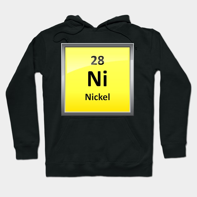 Nickel Element Symbol - Periodic Table Hoodie by sciencenotes